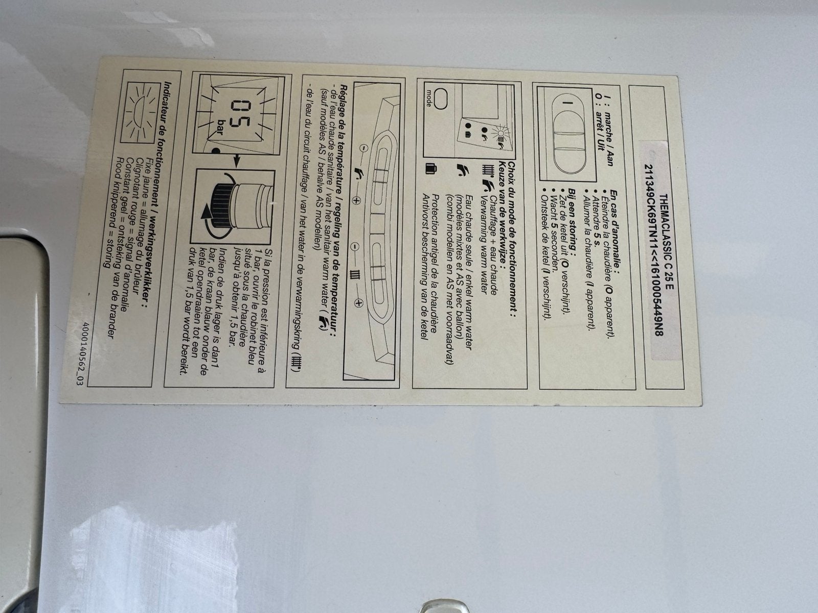 Bulex thermoclassic C25E, Ophalen, Zo goed als nieuw