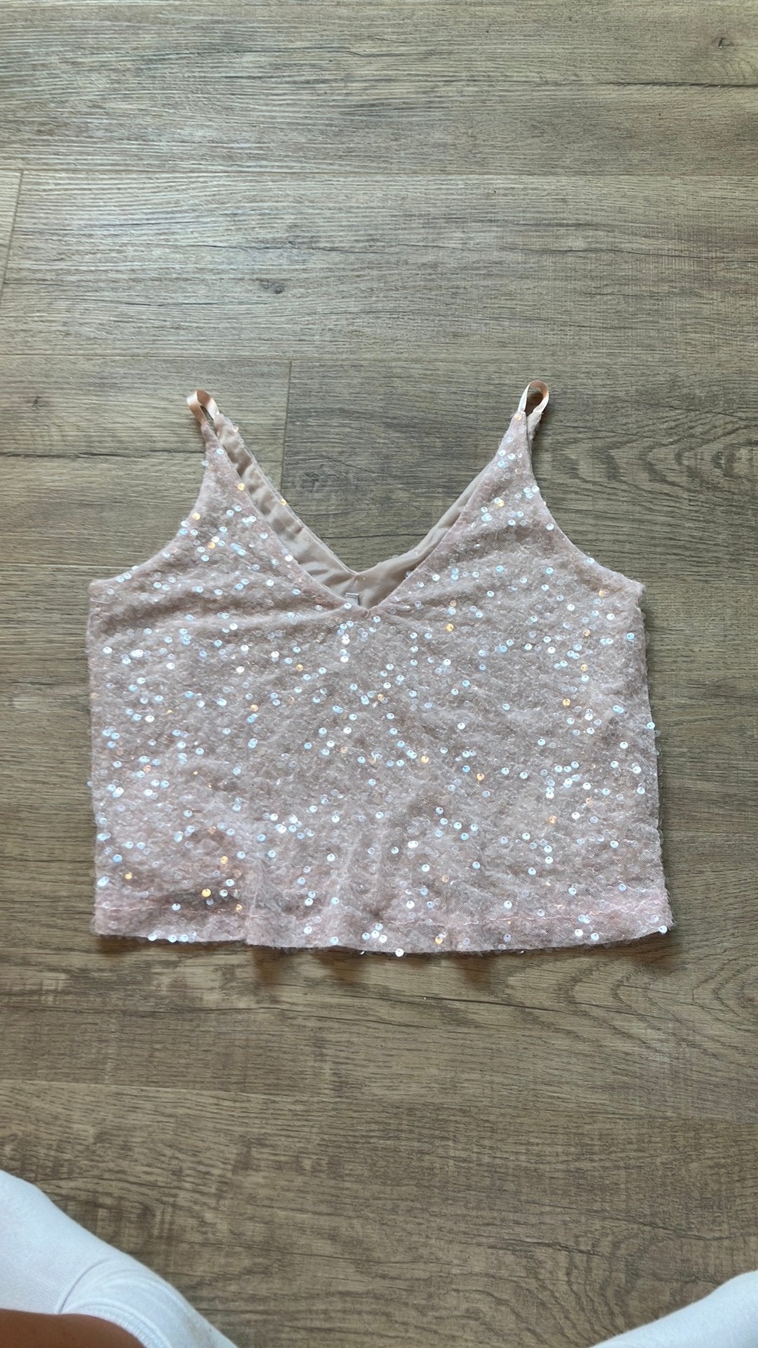 Imperial roze glitter topje, Kleding | Dames, Ophalen of Verzenden, Zo goed als nieuw, Roze, Zonder mouw