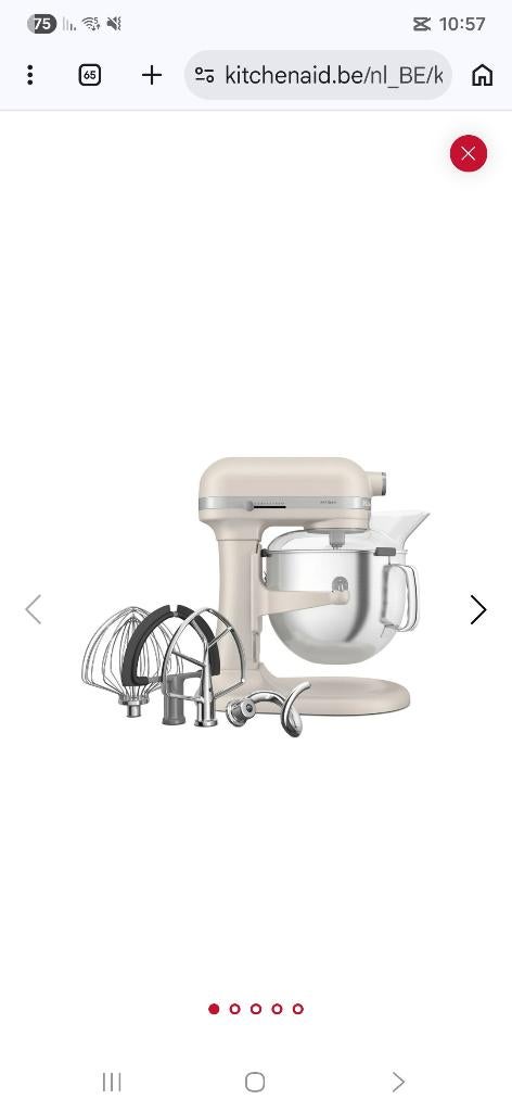 KitchenAid pro robot mixer, Electroménager, Résiste au lave-vaisselle, Enlèvement ou Envoi, Comme neuf, 4 litres ou plus