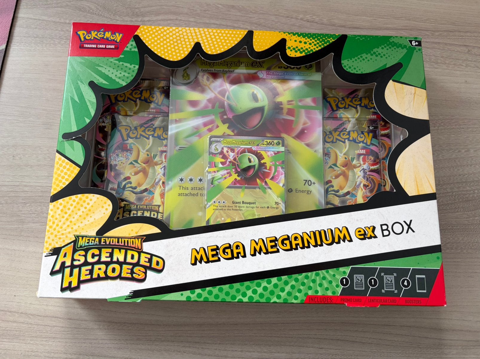 Pokémon Mega Evolution: Ascended Heroes Mega Meganium ex Box, Ophalen of Verzenden, Zo goed als nieuw