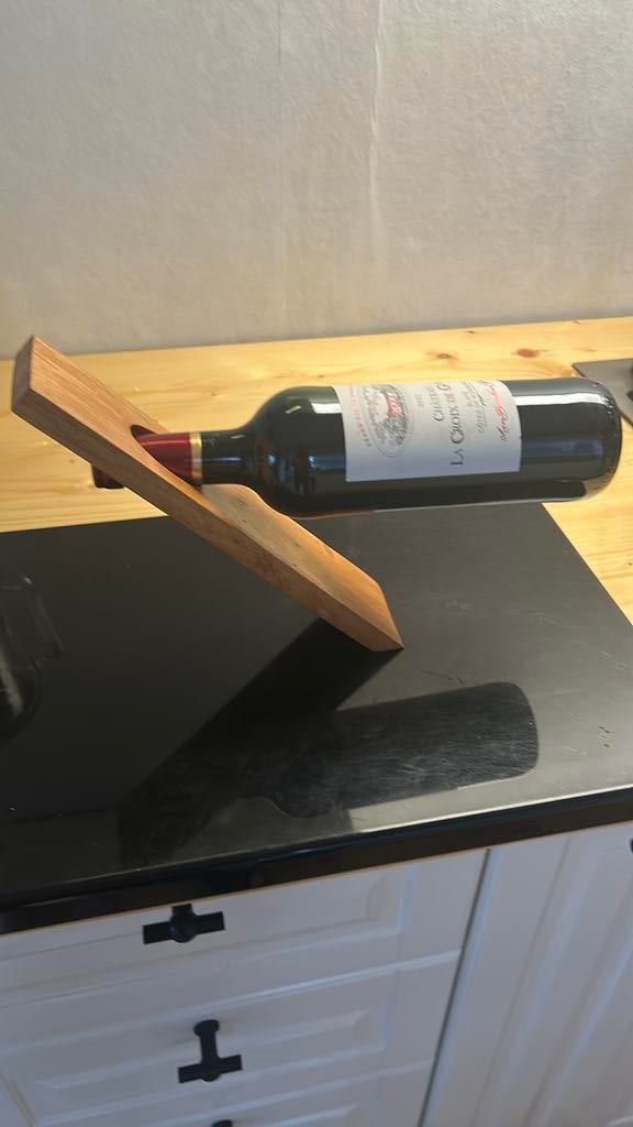 Gravity wijnfleshouder…, Huis en Inrichting, Woonaccessoires | Wijnrekken, Zo goed als nieuw, Hout, Minder dan 5 flessen, Ophalen of Verzenden