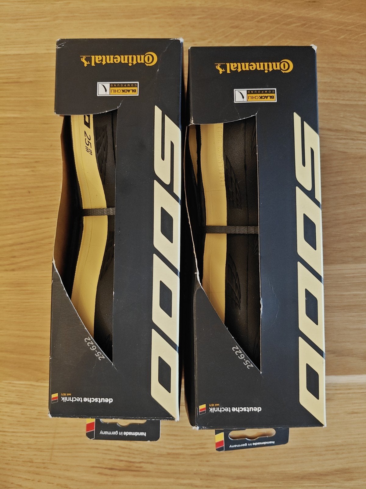 Continental GP5000 black/cream 25mm nieuw in doos, Fietsen en Brommers, Fietsonderdelen, Ophalen of Verzenden, Band