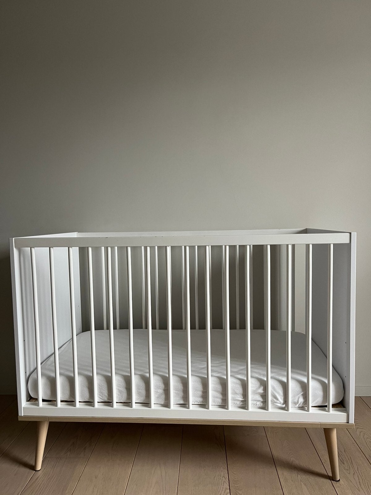 Quax baby bed + matras - 60x120, Ophalen, Gebruikt, Wit, 190 cm of minder