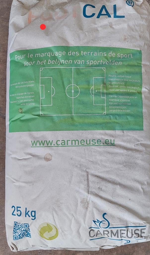 Footcal Carmeuse kalk voor belijning voetbalvelden, Ophalen, Kunstmest