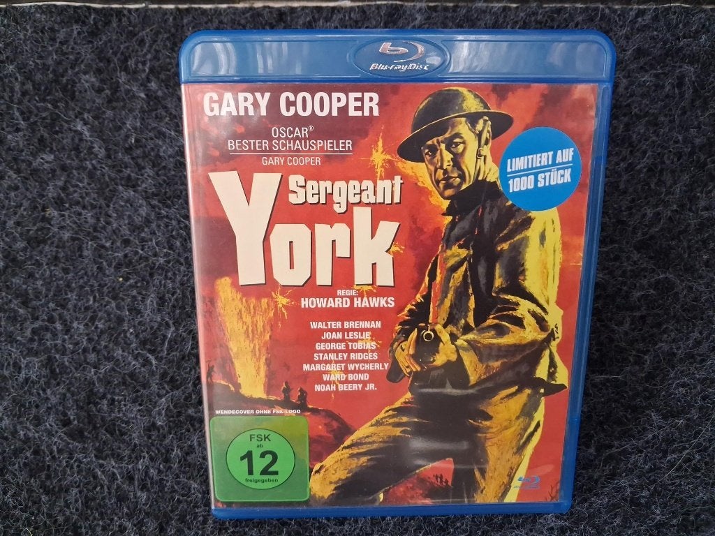 Blu Ray Sergeant York Strictly Limited Edition 1000, Cd's en Dvd's, Ophalen of Verzenden, Zo goed als nieuw, Blu-ray, Audio