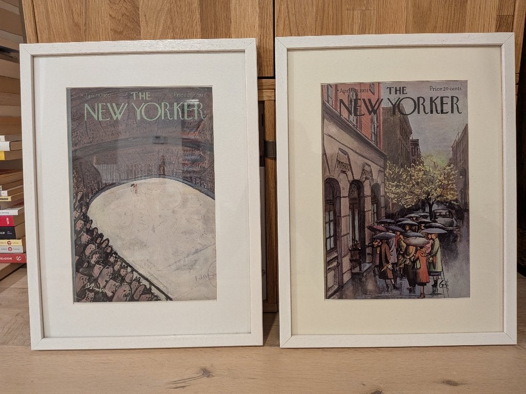 Couvertures originales du « New Yorker » des années 50, Antiquités & Art, Encadré, Portraits et figures, Impression offset, Enlèvement ou Envoi