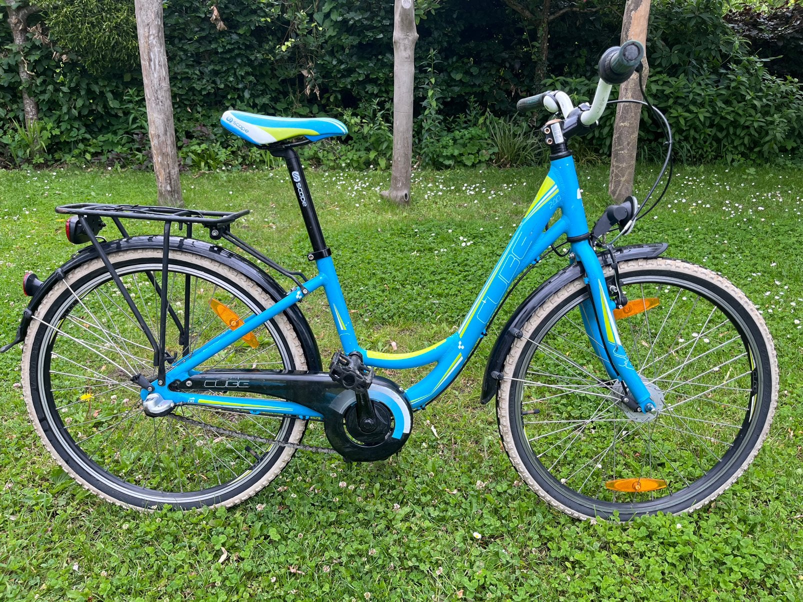 Kinderfiets 24 inch CUBE, Terugtraprem, Gebruikt, 0 zitjes, Ophalen