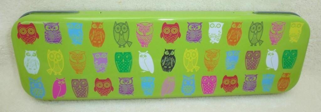boîte à crayons en métal avec hiboux, Enlèvement ou Envoi, Neuf