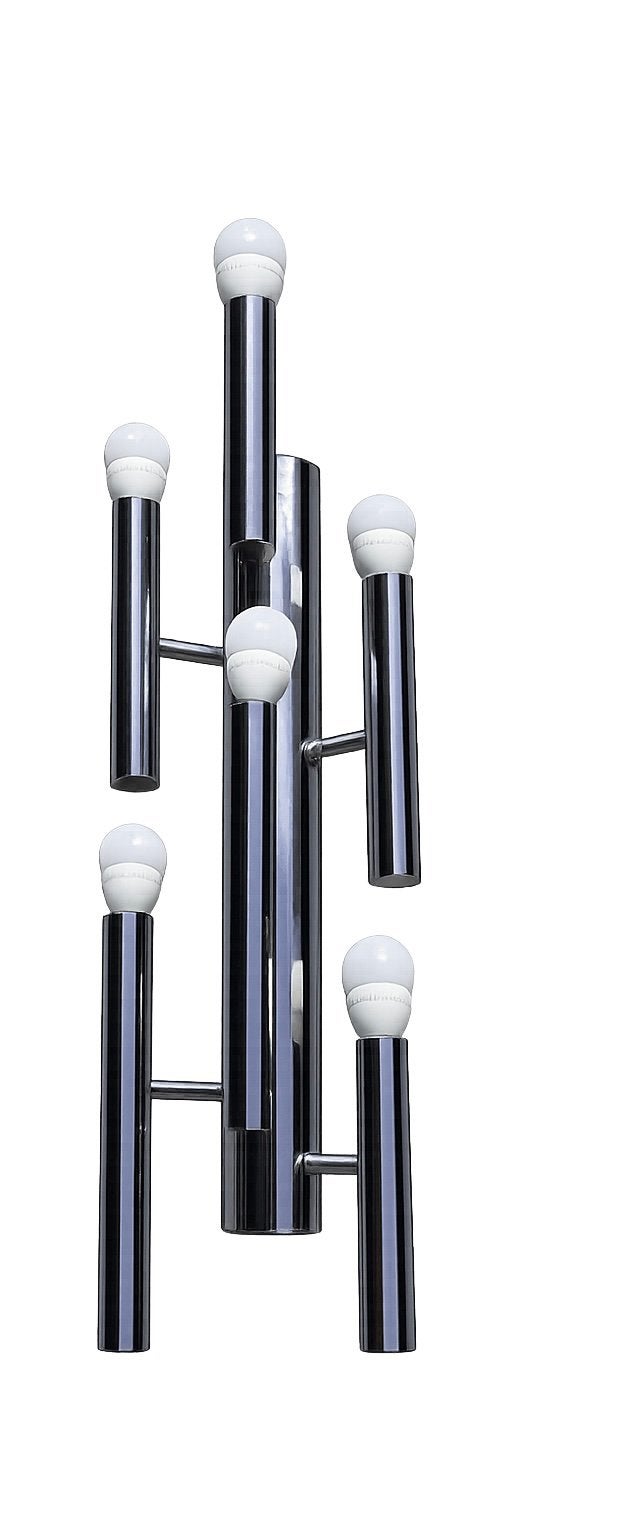 Applique vintage a 6 feux Sciolari, Huis en Inrichting, Lampen | Wandlampen, Ophalen, Gebruikt