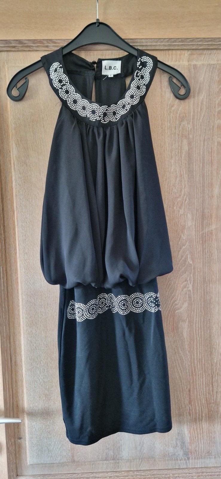 Elegant mooi zwart kleedje maat S - als nieuw, Enlèvement ou Envoi, Comme neuf, Noir, Au-dessus du genou