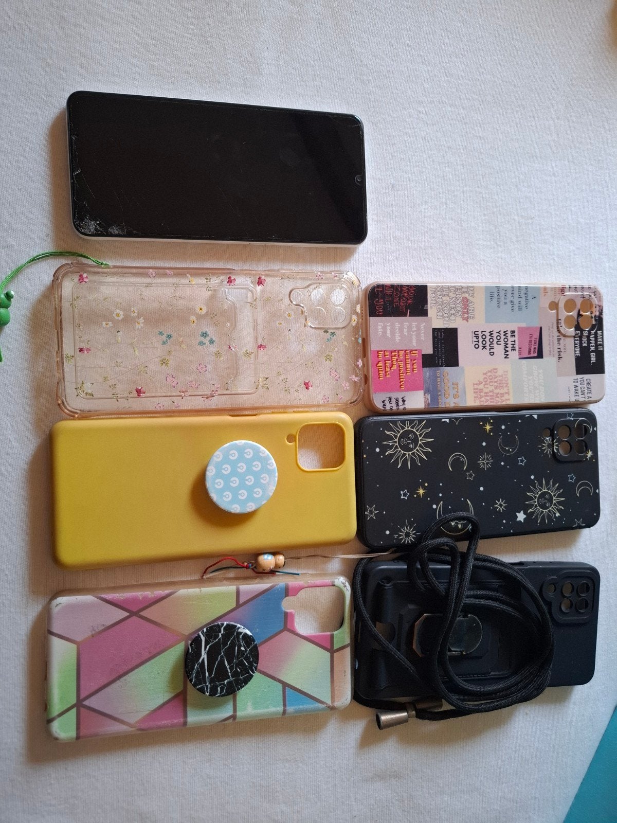 Galaxy A12 + hoesjes, Télécoms, Téléphonie mobile | Housses, Coques & Façades | Samsung, Enlèvement, Utilisé, Autres modèles, Protecteur d'écran