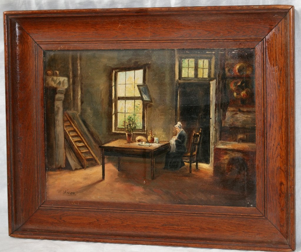 Wildt - Schilderij Olie op doek, Ophalen of Verzenden, Gesigneerd, Olieverf, Doek