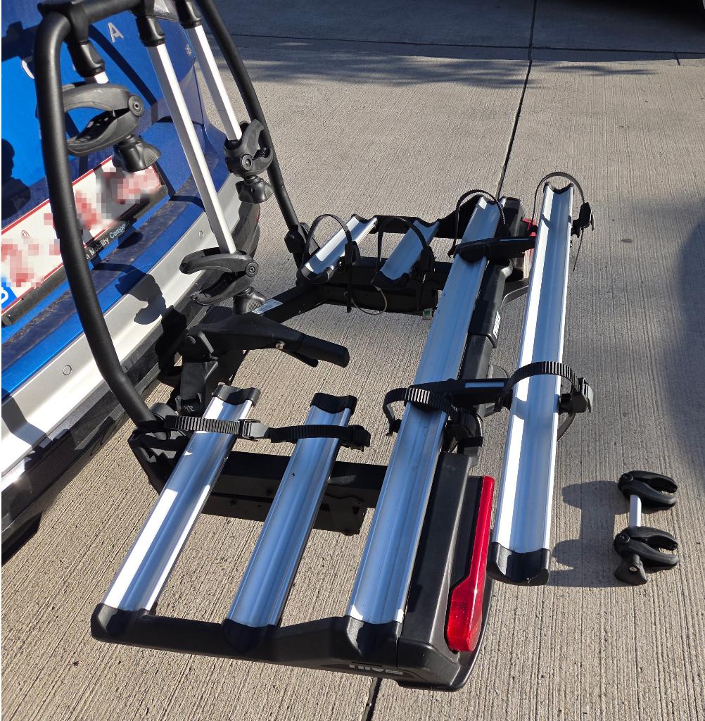 Fietsendrager Thule Velospace XT3 3+1 fietsen, Ophalen, 3 fietsen of meer, Gebruikt, Elektrische fiets