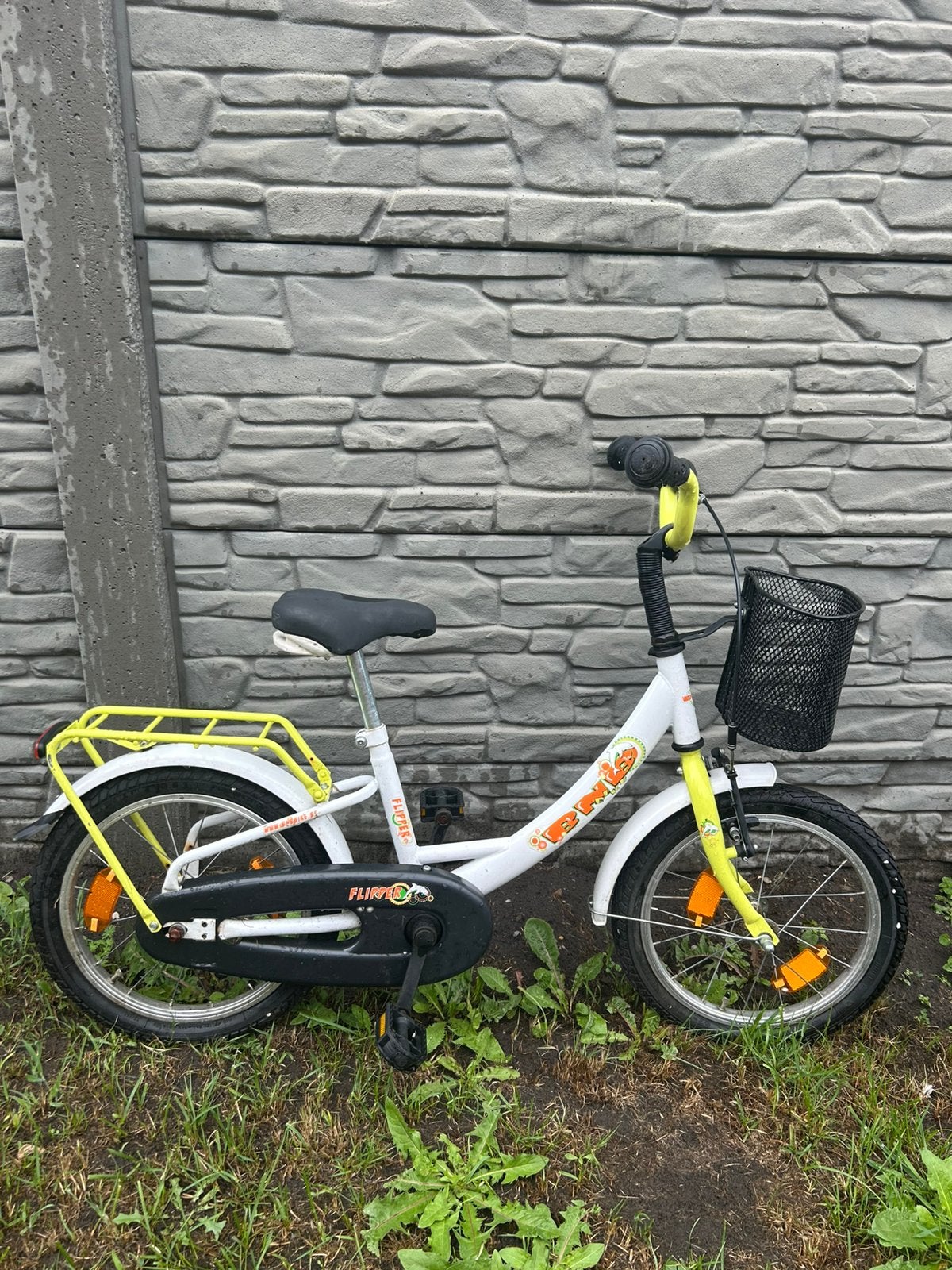 BNB Bike Flipper kinderfiets 16 inch met mandje, Enlèvement, Utilisé, 16 à 20 pouces, Stabilisateurs