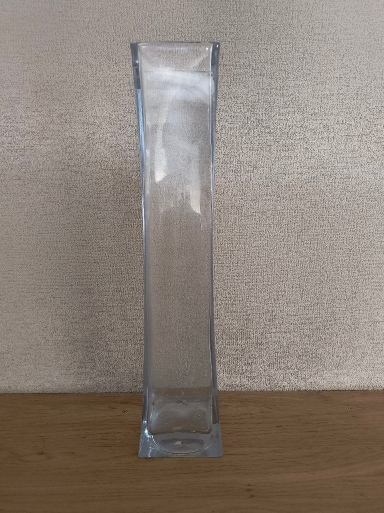 Hoge glazen vaas, Ophalen, Gebruikt, Overige kleuren, Glas