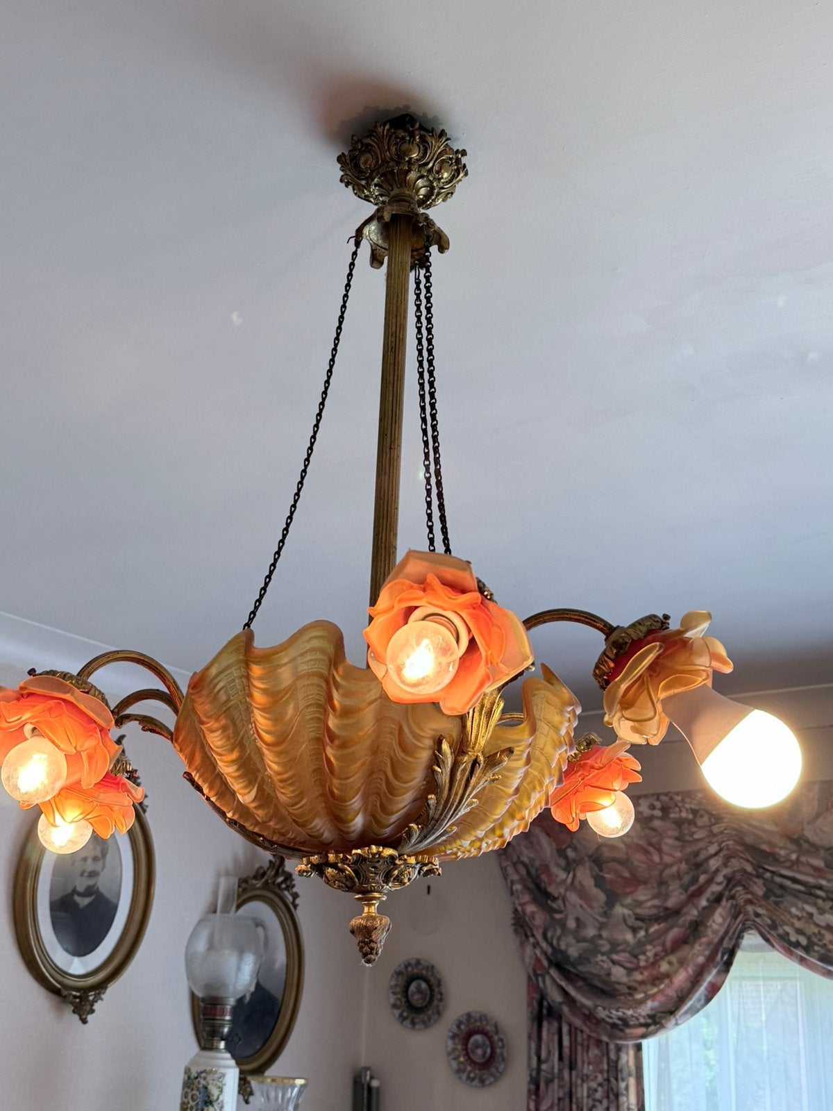 Lustre art déco, Enlèvement, Comme neuf, Verre