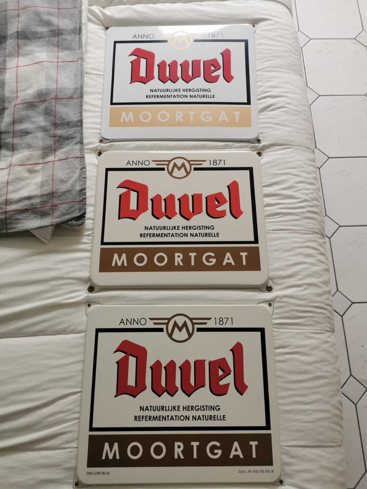 Duvel émaillé borden, Verzamelen, Ophalen of Verzenden