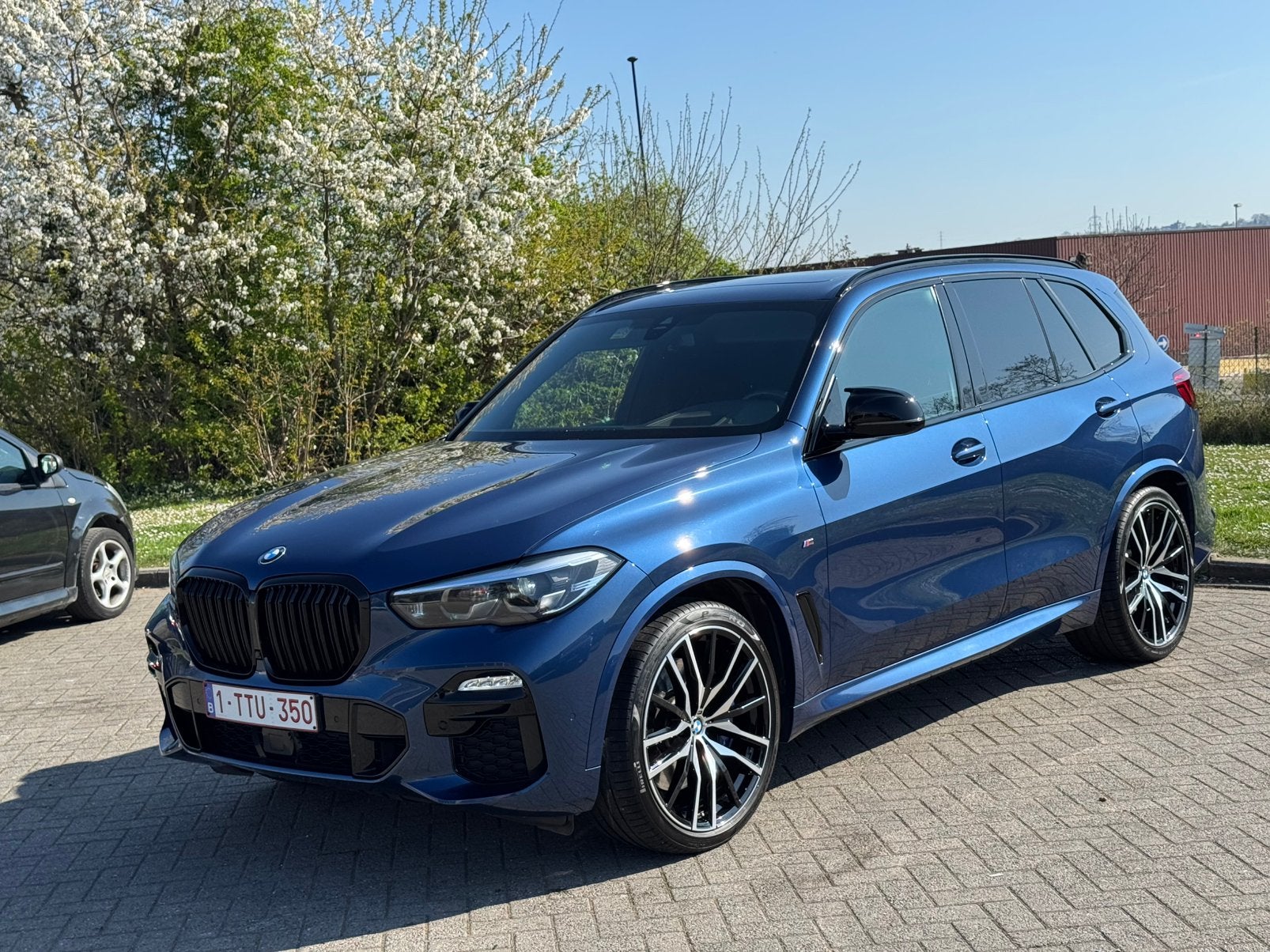 Bmw X5, 7 zitplaatsen, Auto's, Automaat, 2993 cc, Blauw, Leder
