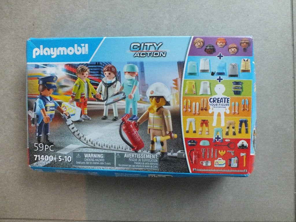 My figures  brandweer, politie en verplegers, Ophalen of Verzenden, Nieuw, Complete set, Figuren