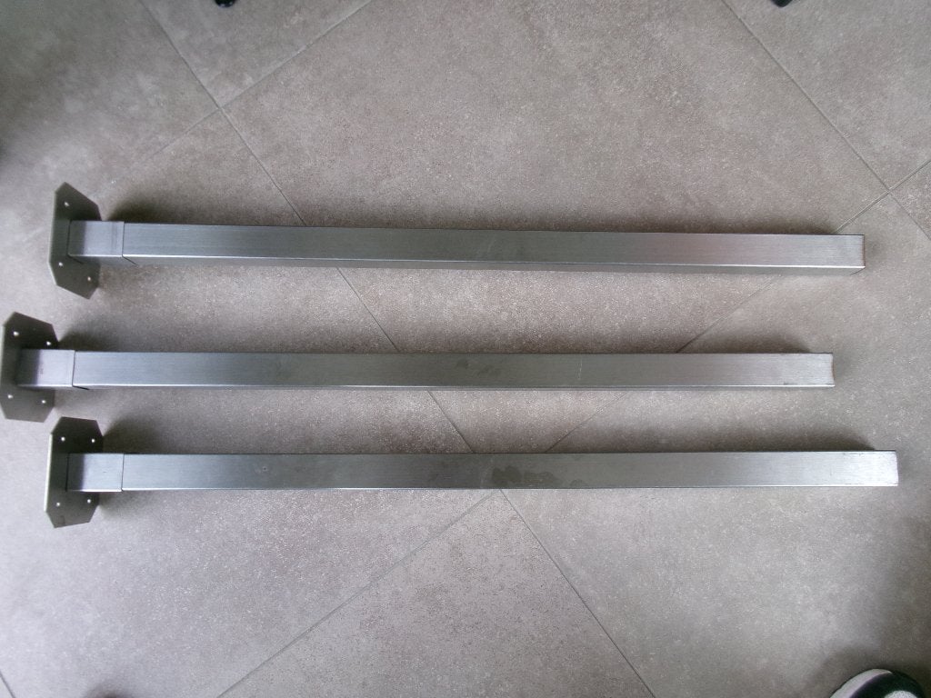 metalen tafelpoot van Ikea, Huis en Inrichting, Ophalen, Tafelpoot, 50 tot 100 cm, Vierkant