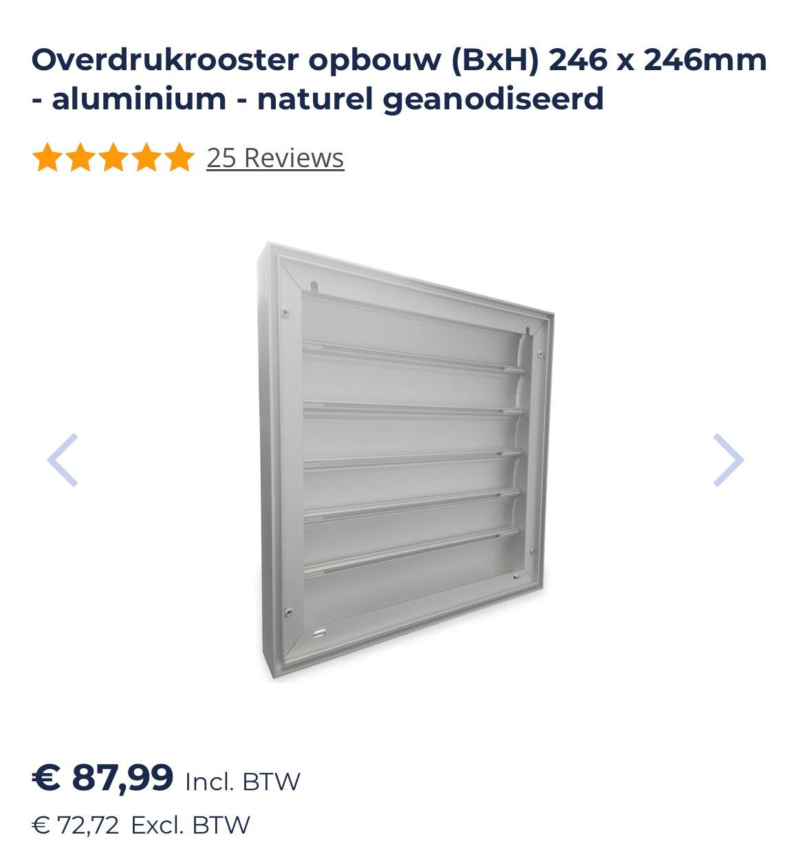 Inox rooster Renson,nieuw, Enlèvement, Neuf
