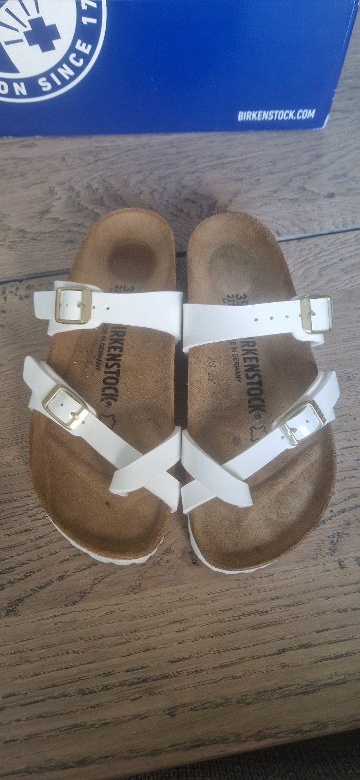 Teensandalen Birkenstock, Ophalen, Nieuw, Birkenstock, Wit