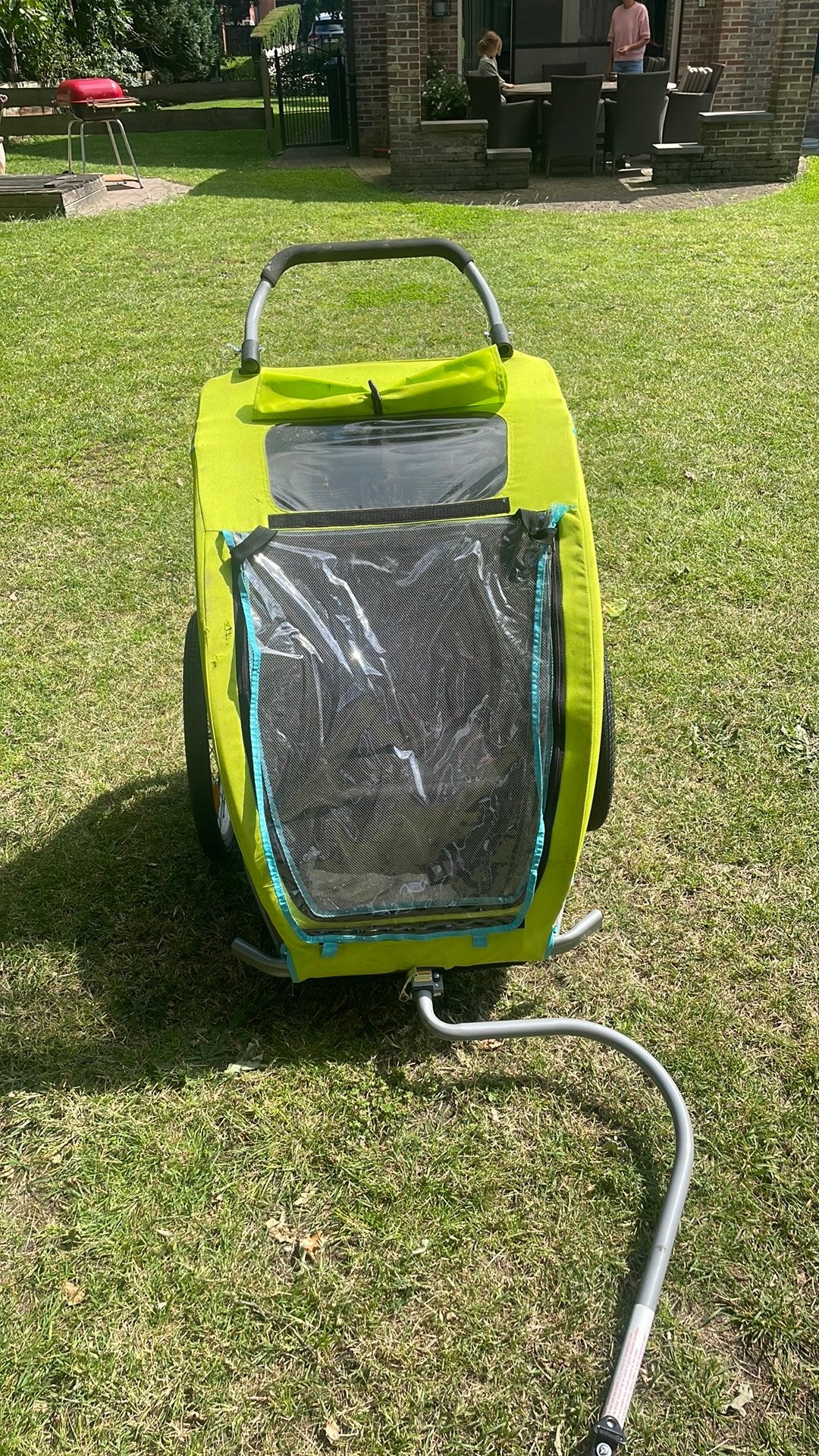 Fietskar 2 kinderen, Ophalen, Gebruikt, Kinderkar, 20 tot 40 kg