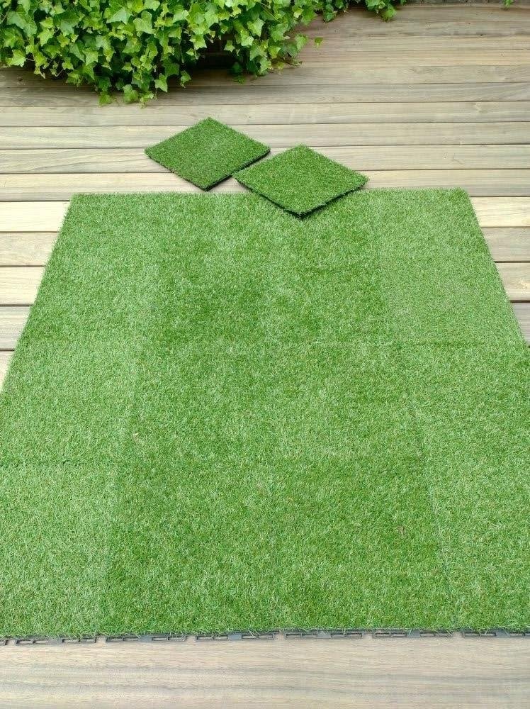 Kunstgras tegels (Ikea Runnen), Ophalen, Gebruikt, 10 tot 20 m², Kunstgras