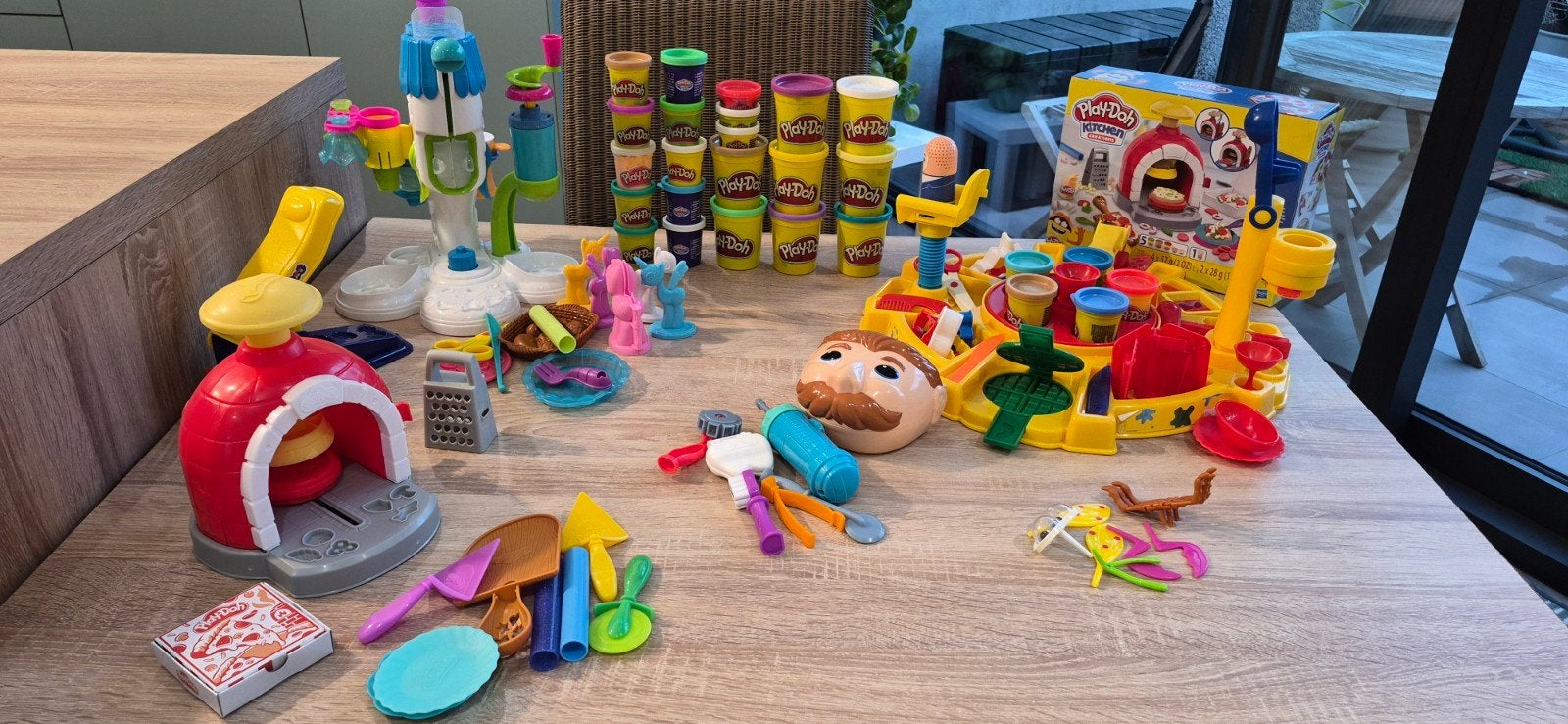 Grote play Doh speelset, Ophalen