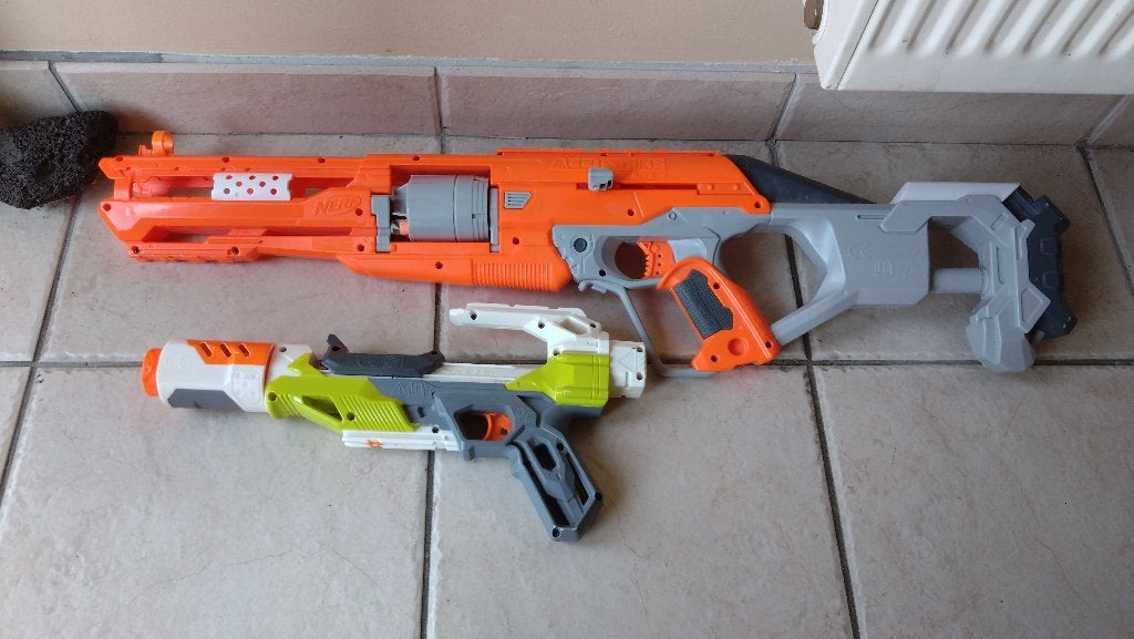 2 fusils Nerf Accustrike + Modulus, Enlèvement, Utilisé