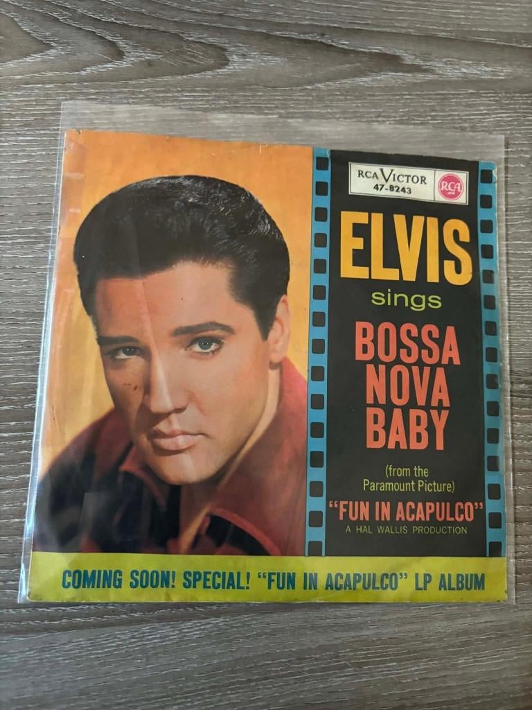 Elvis single, Bossa nova baby/witchcraft, Duitse persing,, Gebruikt, 7 inch, Ophalen of Verzenden, Fotohoes