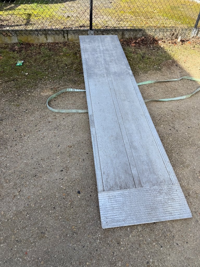 Zware aluminium oprijplaat 300x60, Ophalen, Zo goed als nieuw