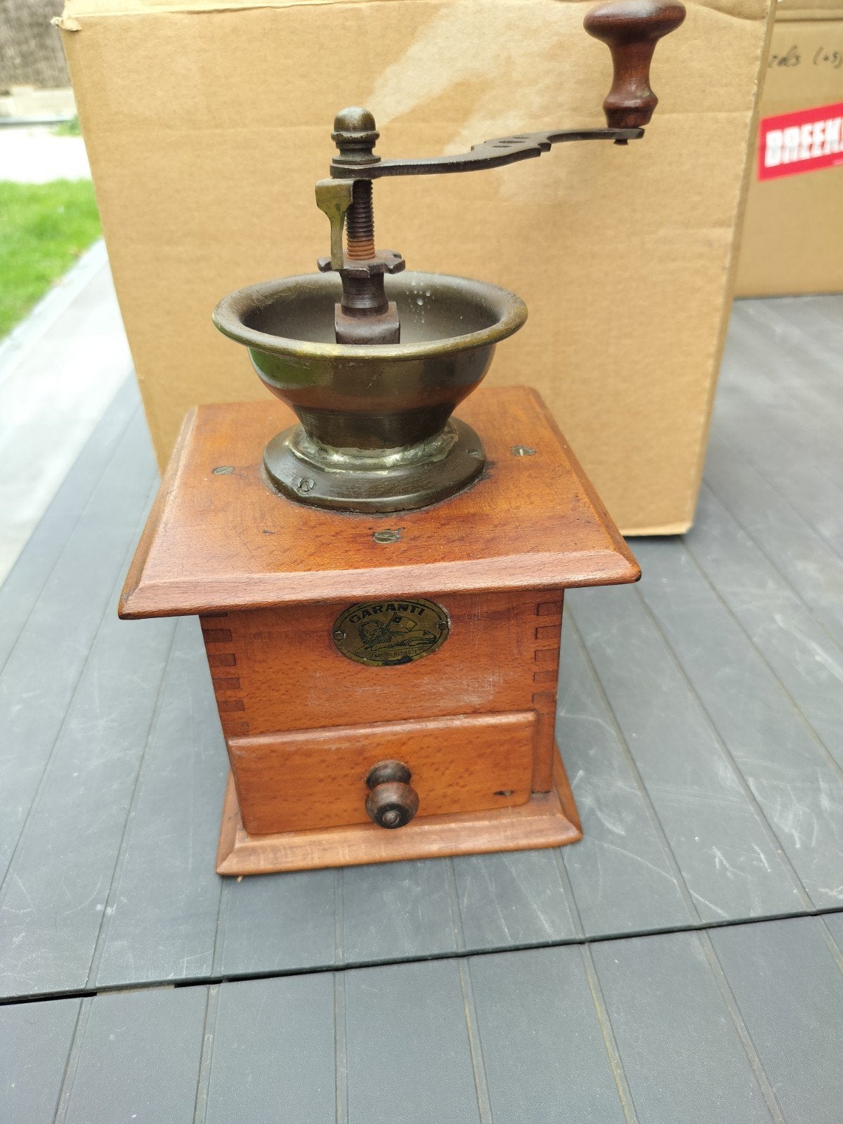 oude koffiemolen garanti, Ophalen of Verzenden