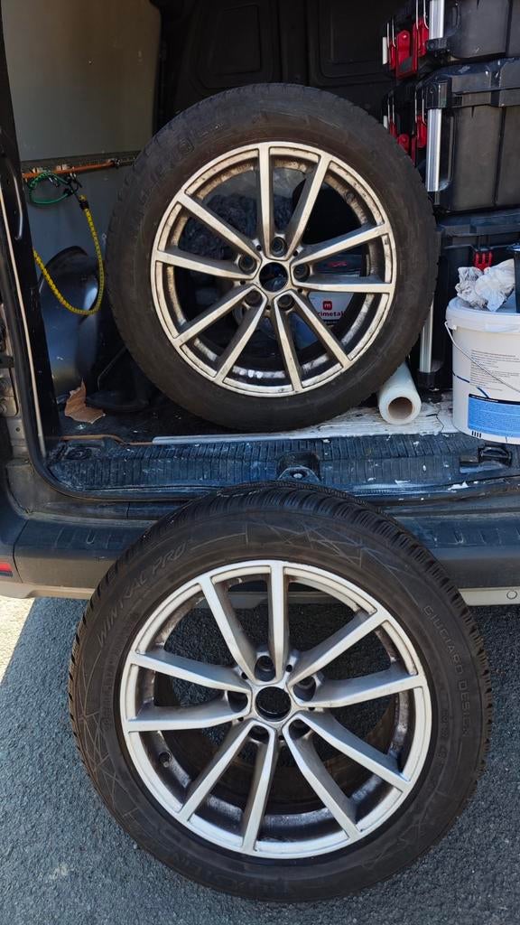 4 Jantes d'origine BMW 17" pneus hiver, Enlèvement, Pneus hiver, Pneu(s)