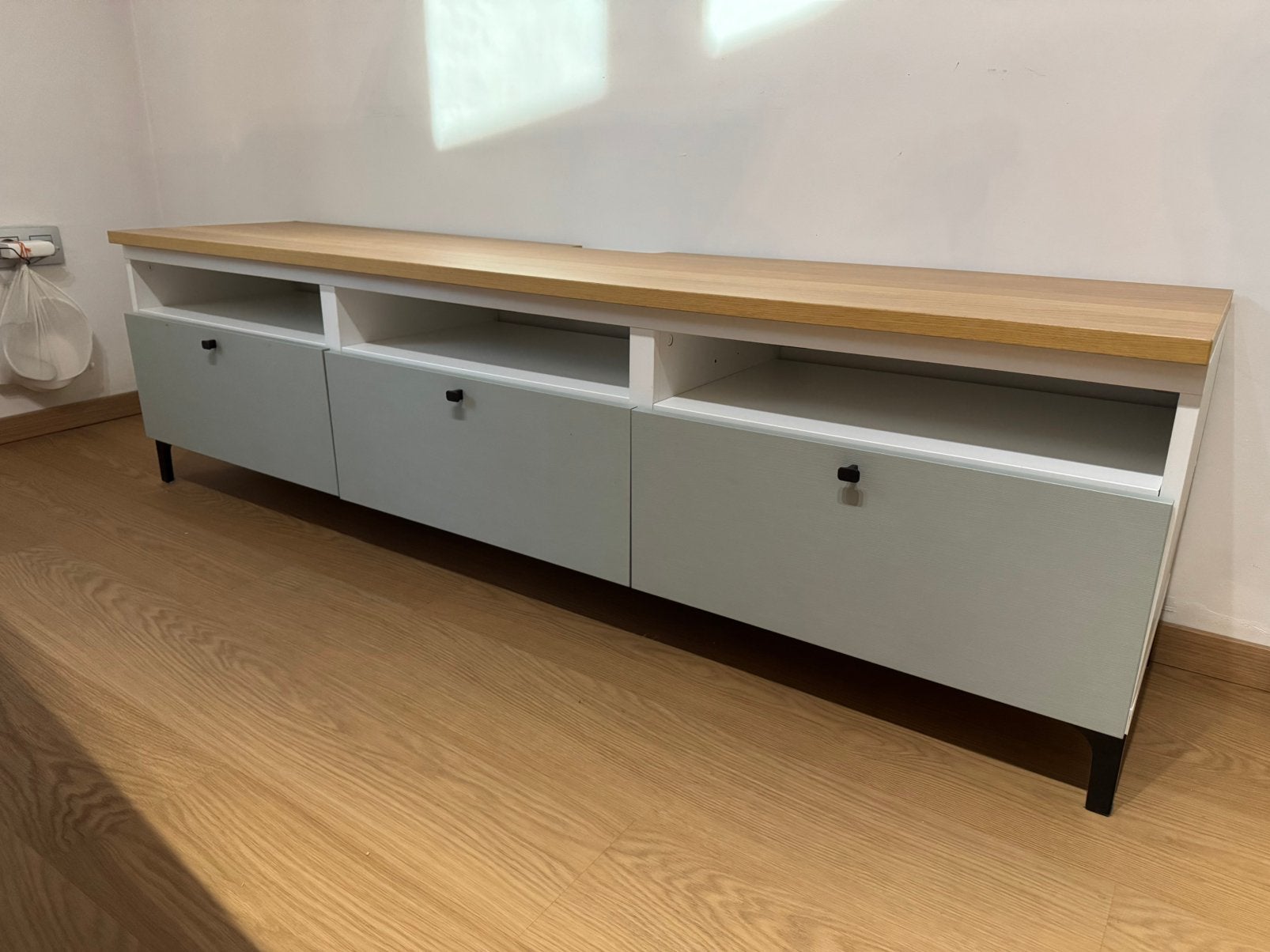 TV-meubel Ikea Besta, Huis en Inrichting, Kasten |Televisiemeubels, Ophalen, Gebruikt, 150 tot 200 cm, Minder dan 100 cm