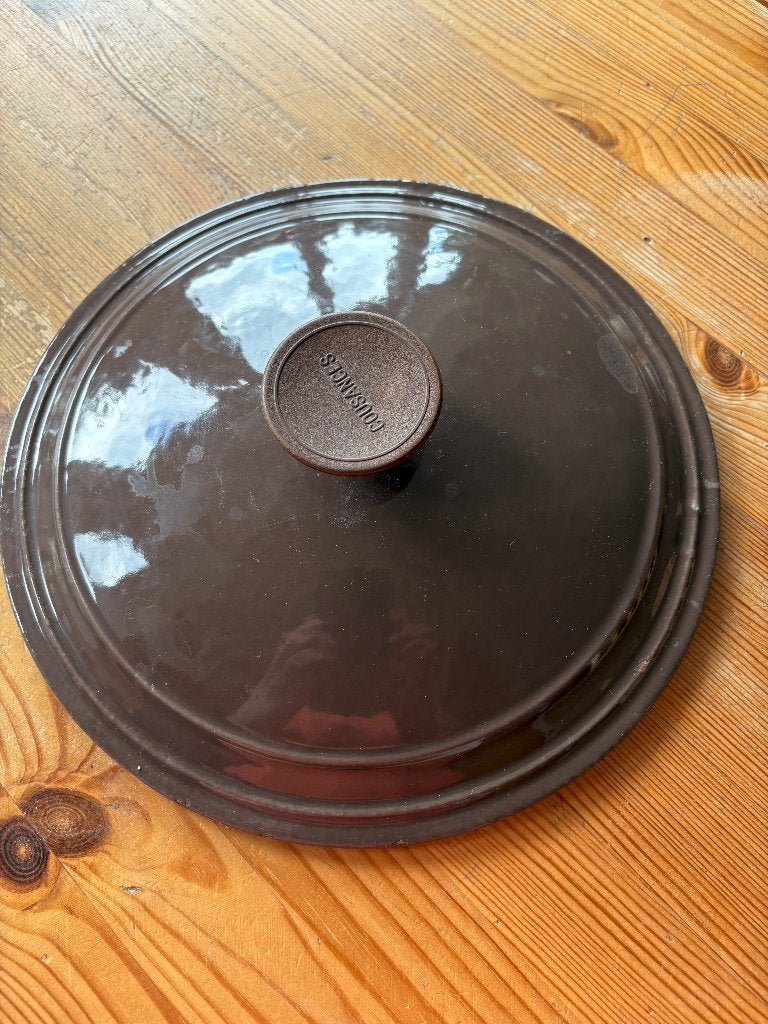 potdeksel gietijzer 25cm, Ophalen, Zo goed als nieuw, Gietijzer