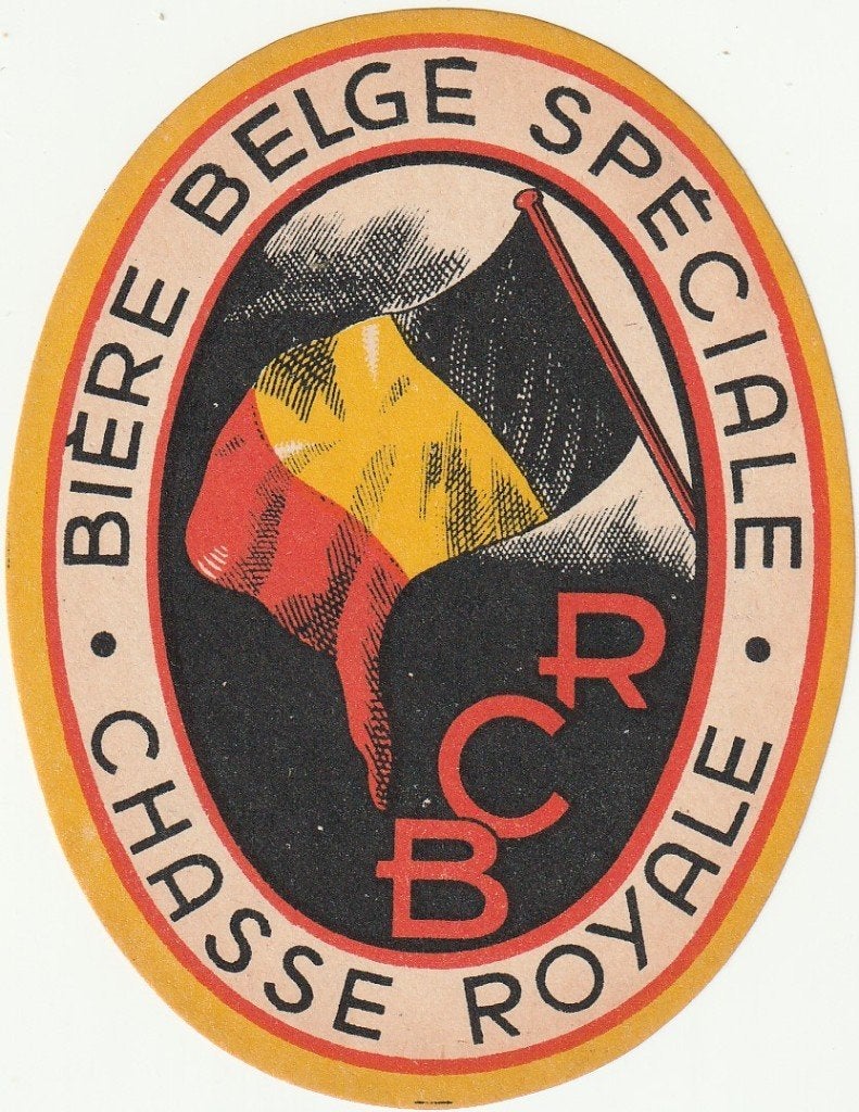 oud bieretiket België Chasse Royale : Bière belge spéciale, Envoi, Utilisé, Autres types, Autres marques
