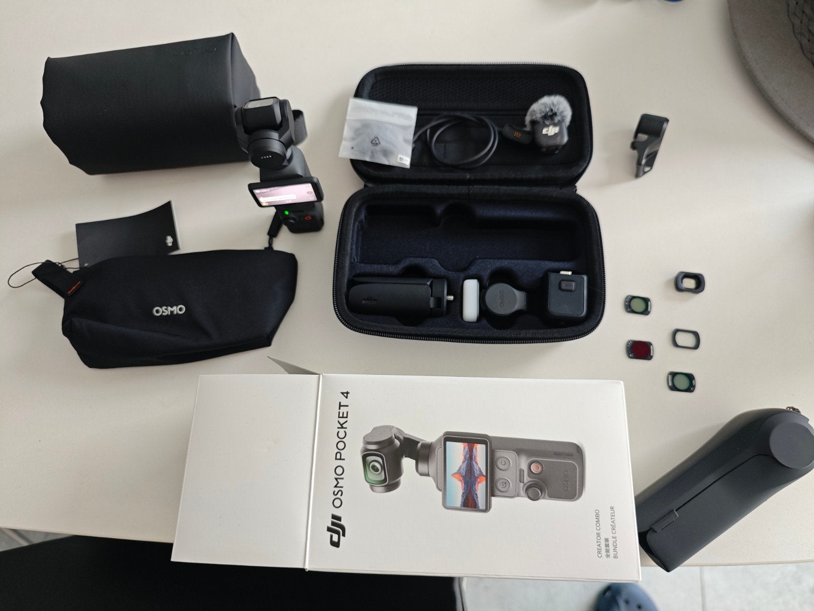 DJI Osmo Pocket 4 Creator Combo + veel accessoires, Audio, Tv en Foto, Ophalen