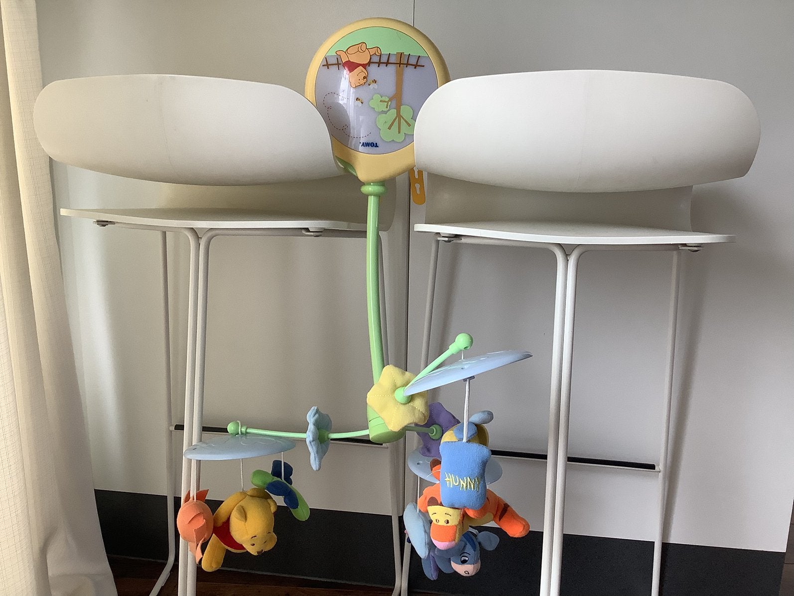 Baby’s muziekmobiel Winnie de Poeh en vrienden, Ophalen, Zo goed als nieuw