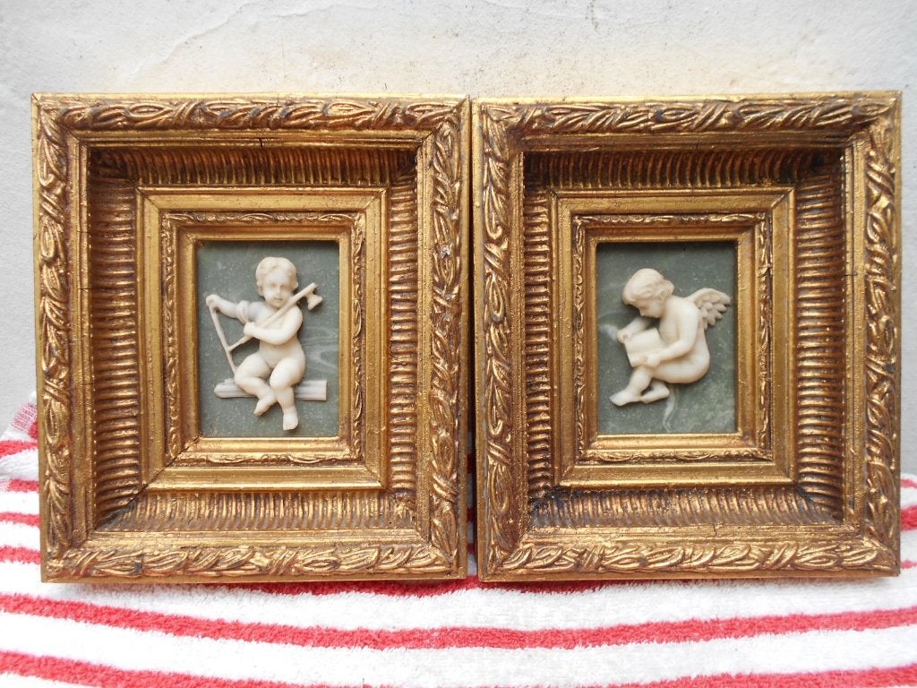 2 lystjes-albast-cupidos-BIGGS & SONS, Ophalen of Verzenden