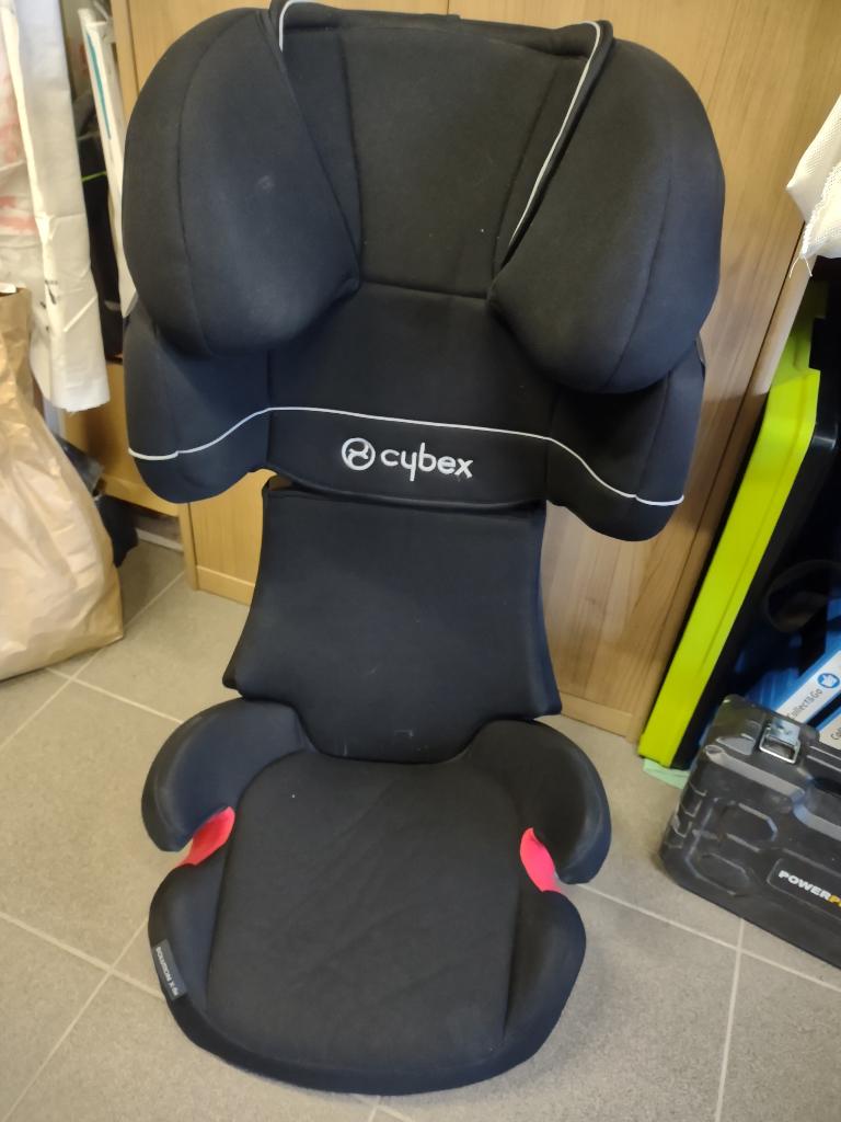 Autostoel groep 2,3 - Cybex - Solution X2-Fix, Kinderen en Baby's, Gebruikt, 15 t/m 36 kg, Isofix, Verstelbare rugleuning