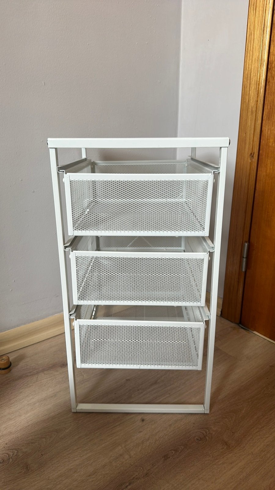 IKEA LENNART kastje – wit, Huis en Inrichting, Bureaus, Ophalen, Met lades, Metaal, Zo goed als nieuw