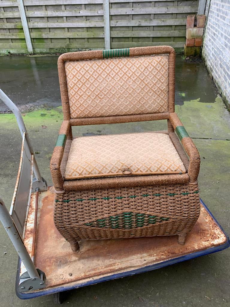 Vintage poef, Ophalen, Gebruikt, Overige typen