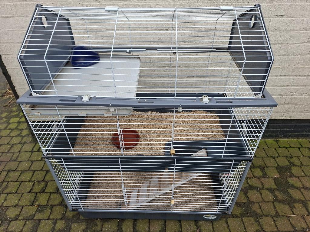 Konijnen villa, Ophalen, Kooi, 110 cm of meer, Konijn