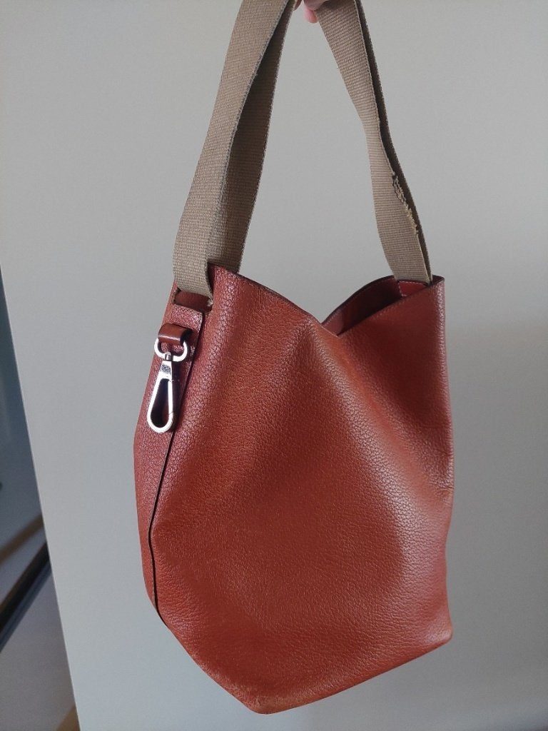 Rode handtas van DEUX de DELVAUX, Ophalen, Gebruikt, Rood, Handtas