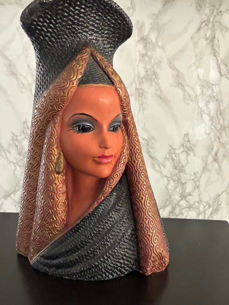 Merline buste Cleopatra, Antiek en Kunst, Kunst | Schilderijen | Modern, Ophalen of Verzenden