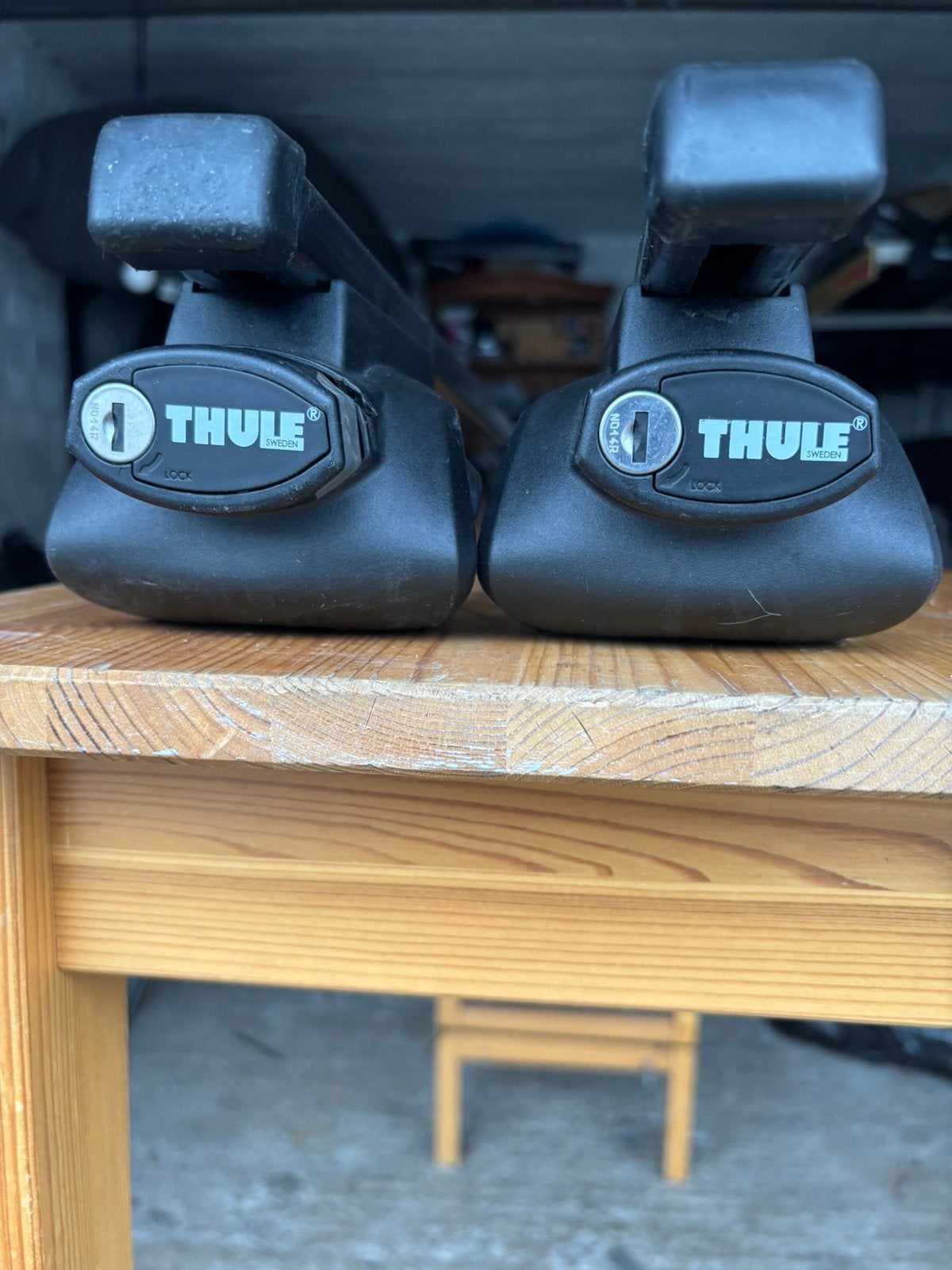 Barres de toit Thule pour rails de toit ouverts, VW Tiguan,, Enlèvement, Utilisé