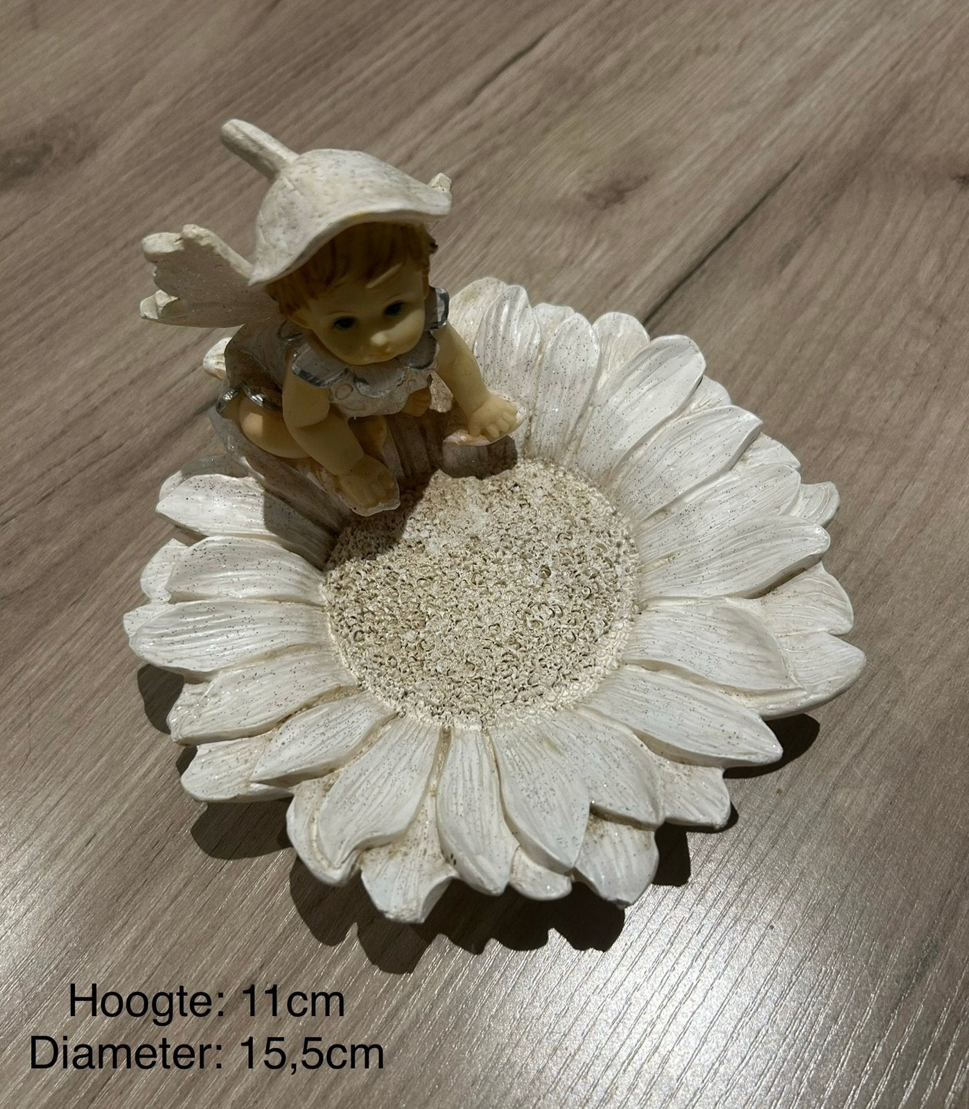 Decoratie met engeltje, Verzamelen, Beelden en Beeldjes, Ophalen of Verzenden, Zo goed als nieuw, Fantasy
