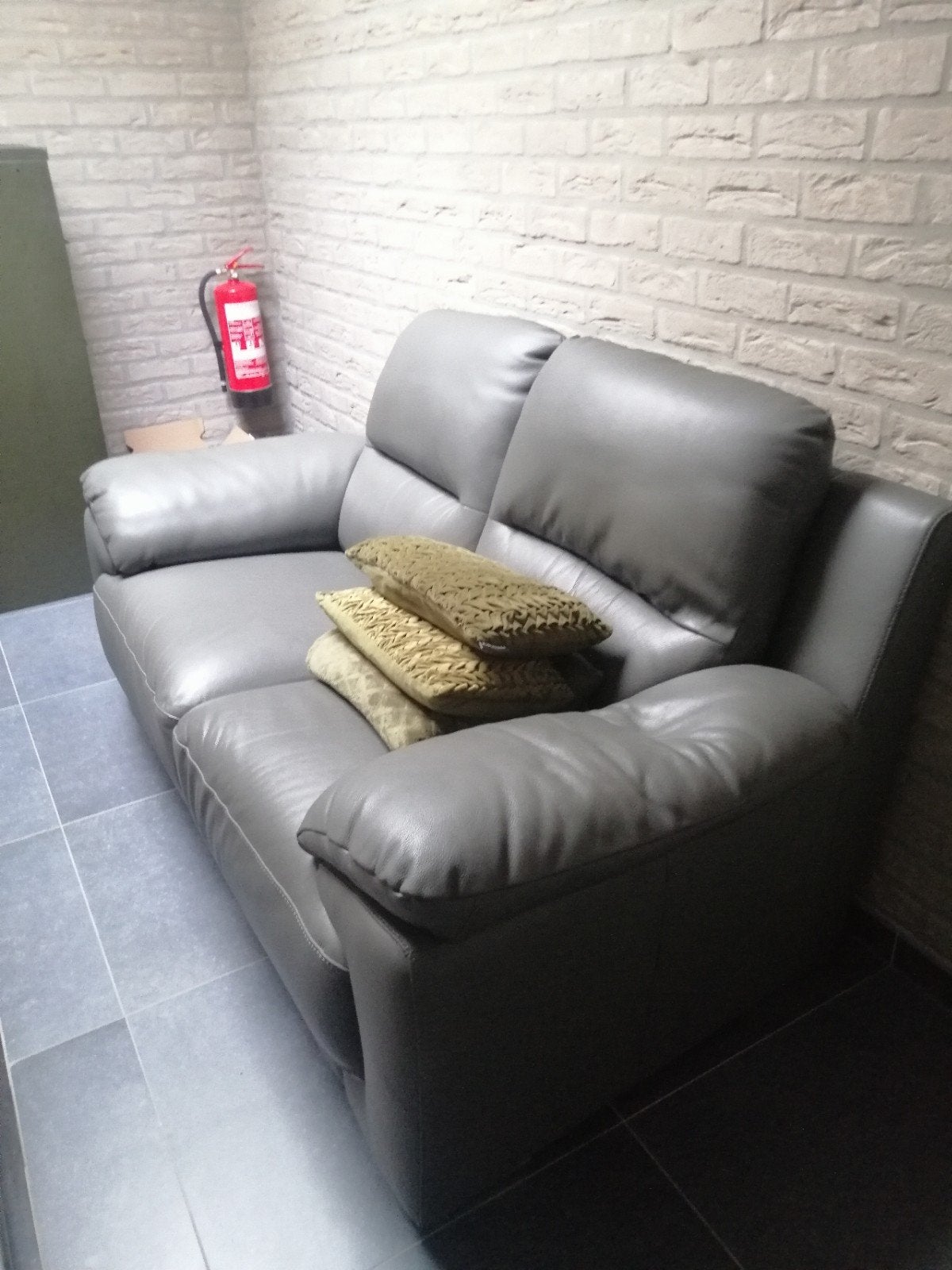 zetel, Huis en Inrichting, Zetels | Zetels, Ophalen, 150 tot 200 cm, Tweepersoons, Leer