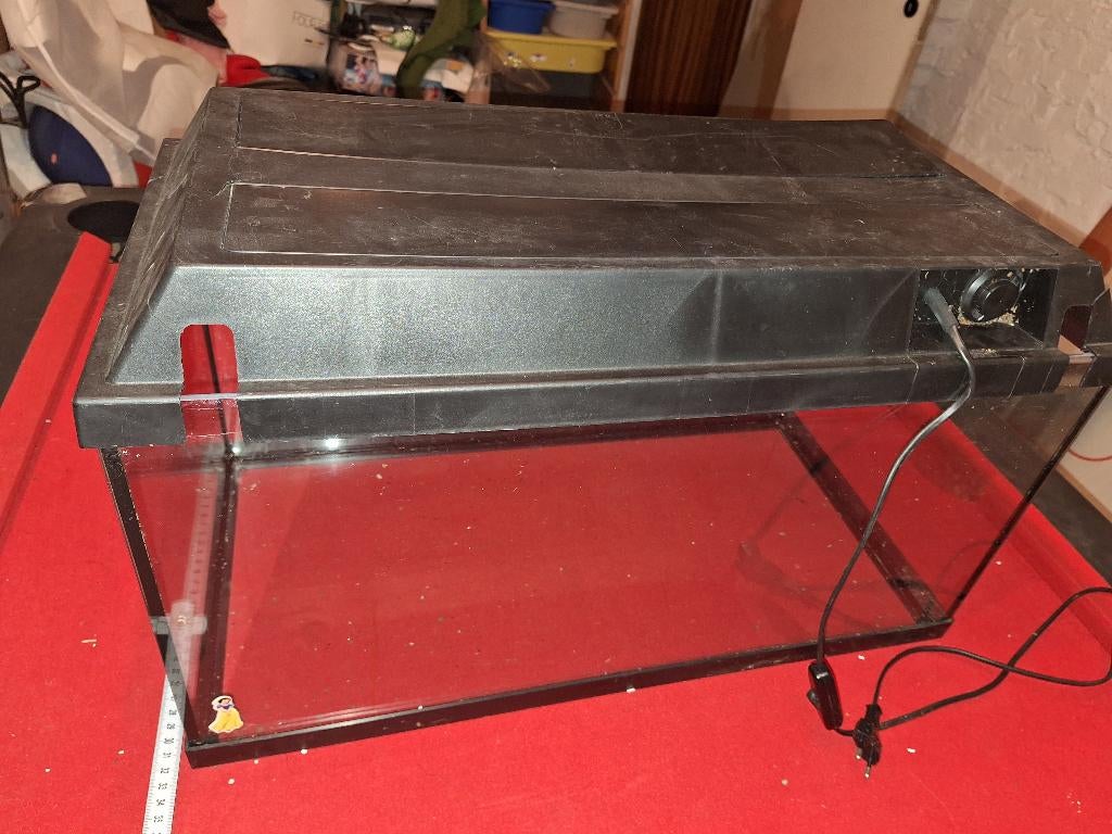 aquarium, Aquarium vide, Enlèvement, Utilisé, Couvercle inclus